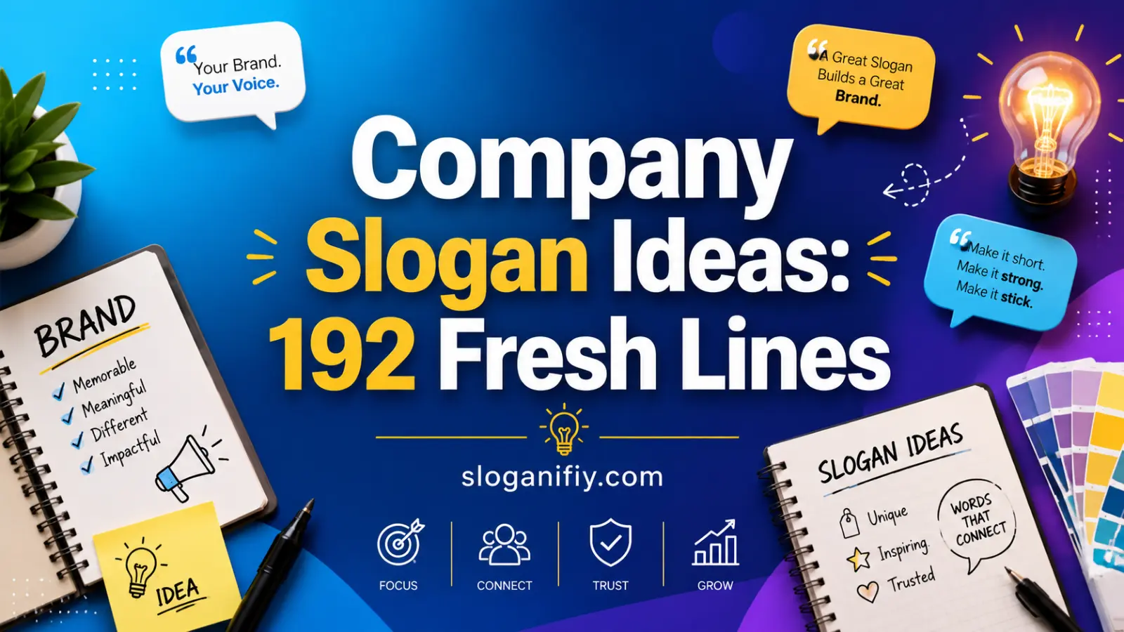 Company Slogan Ideas: 192 Fresh Lines