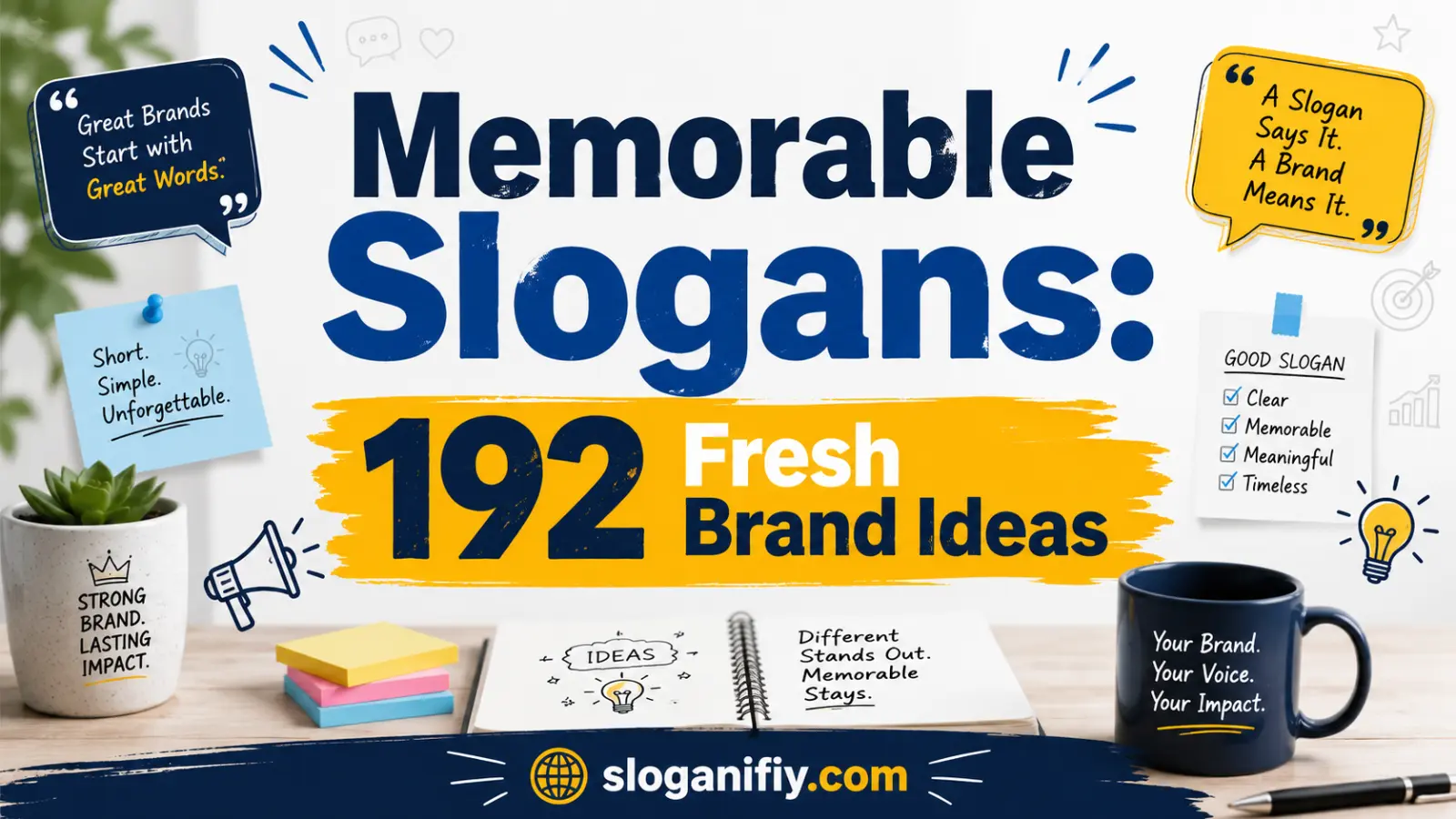 Memorable Slogans: 192 Fresh Brand Ideas