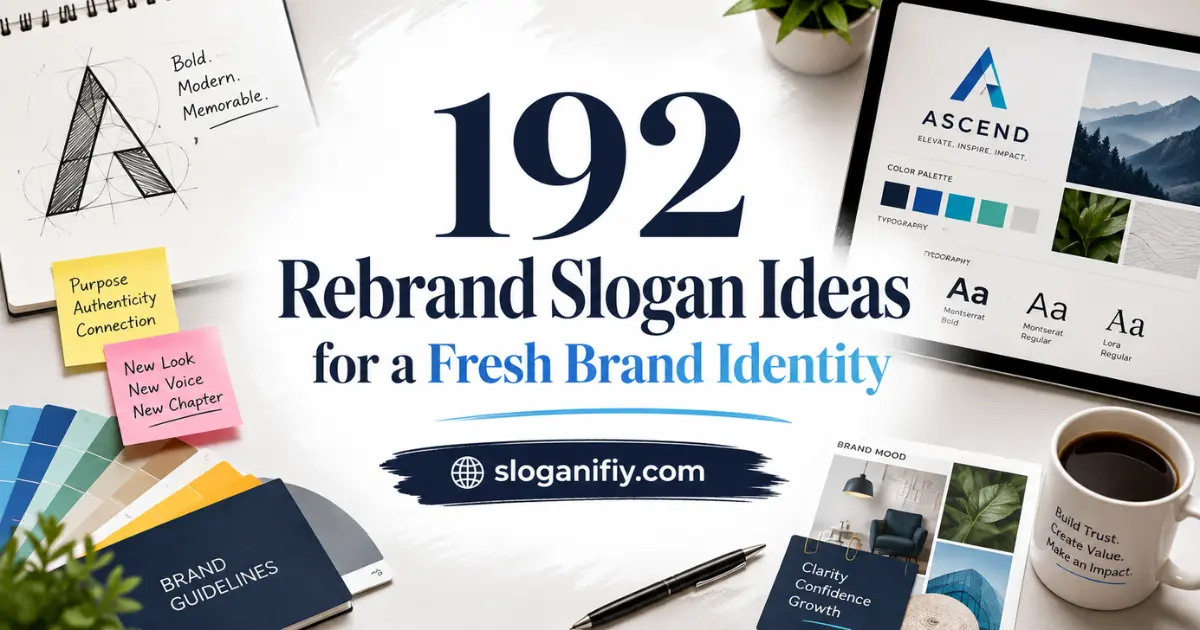 192 Rebrand Slogan Ideas for a Fresh Brand Identity