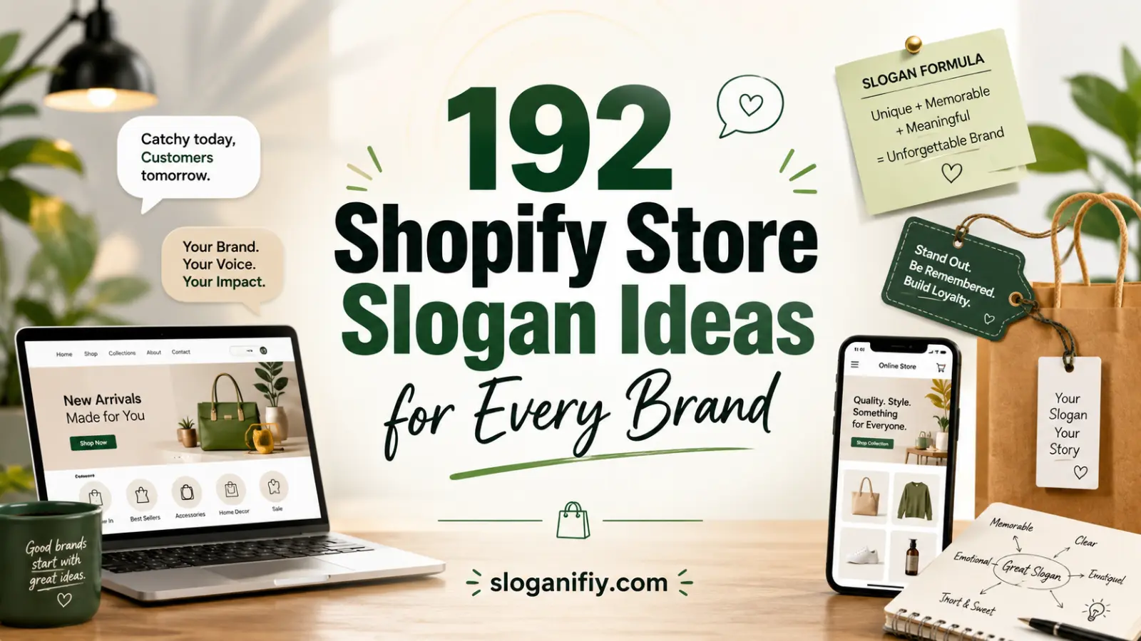 192 Shopify Store Slogan Ideas for Every Brand