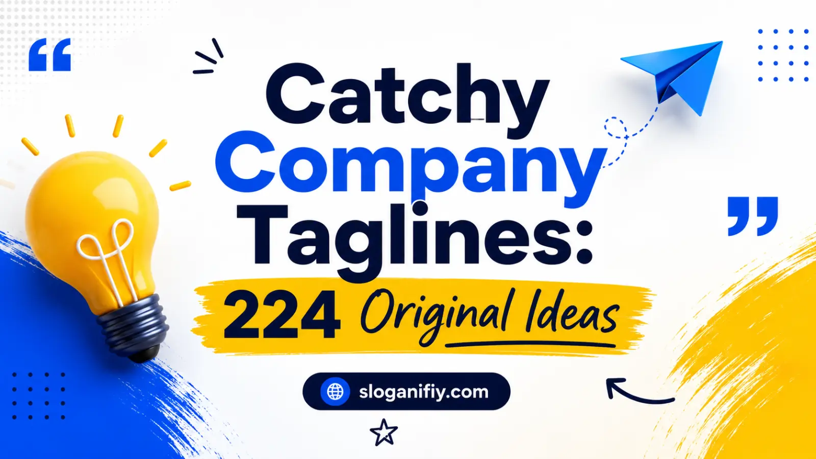 Catchy Company Taglines: 224 Original Ideas