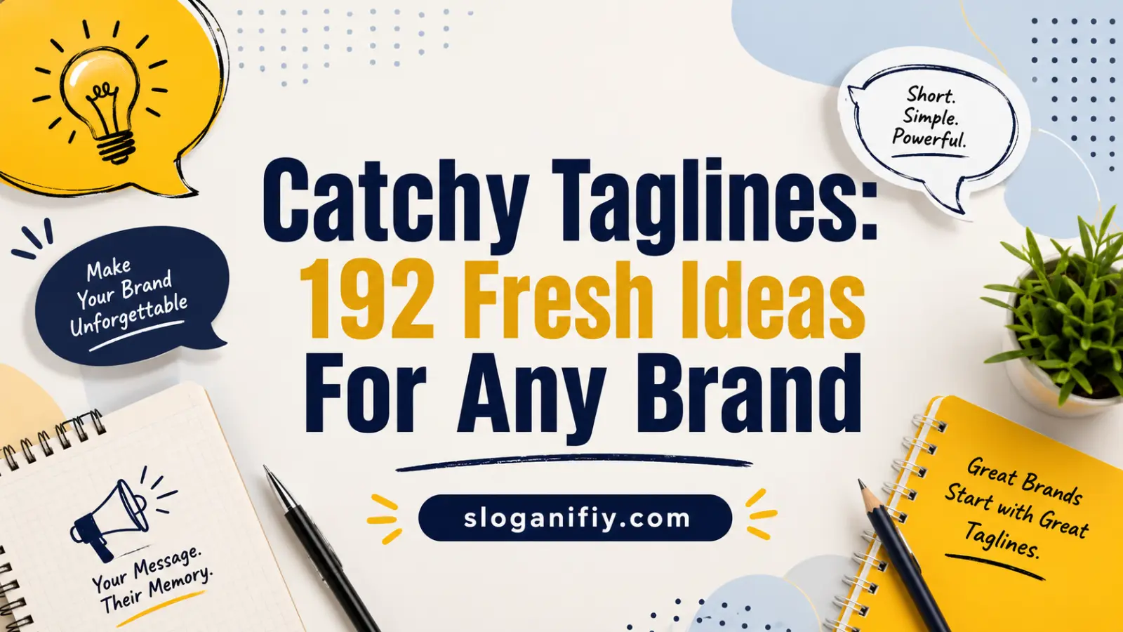 Catchy Taglines: 192 Fresh Ideas For Any Brand