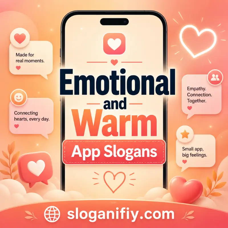 Emotional and Warm App Slogans