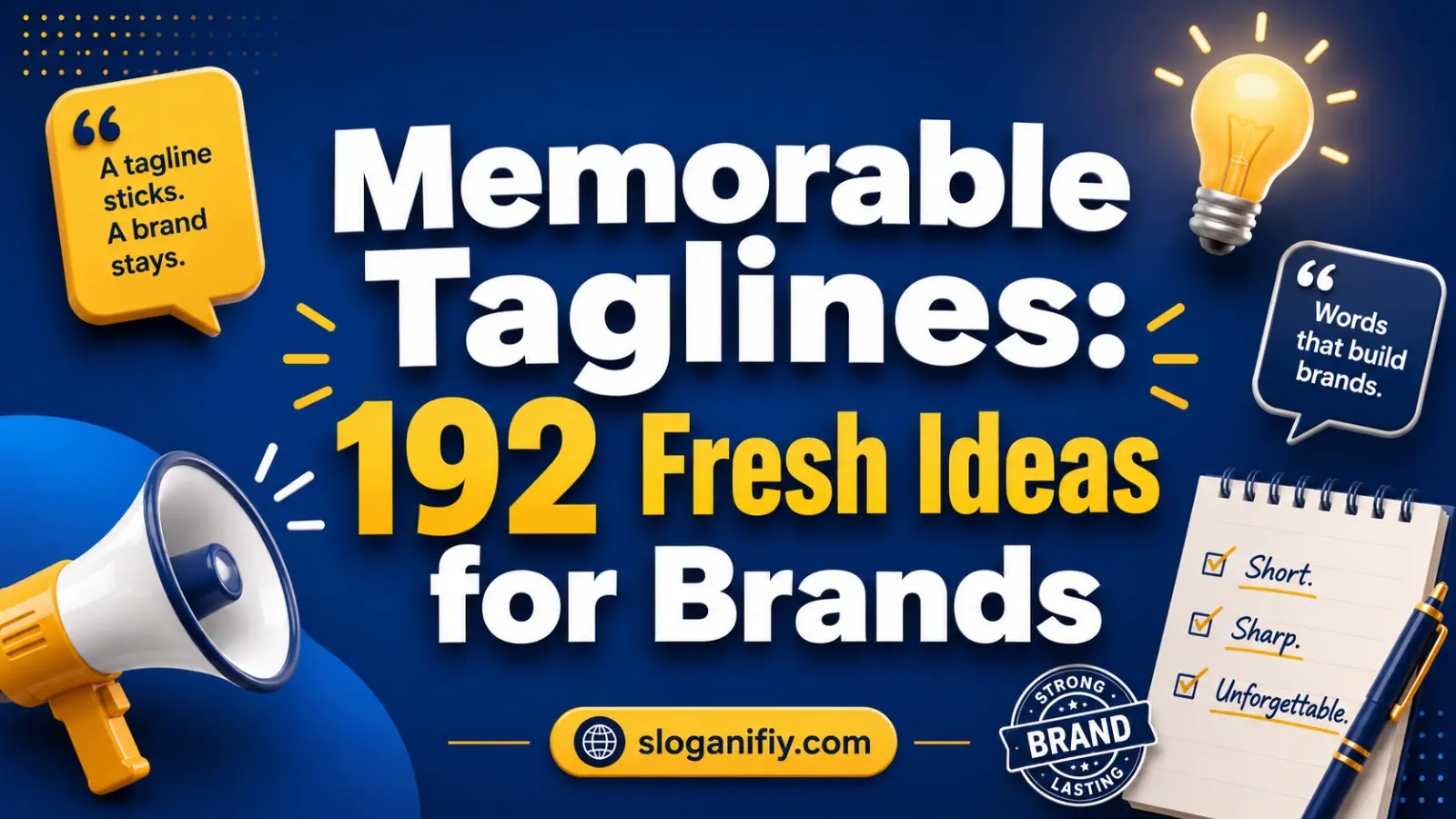 Memorable Taglines: 192 Fresh Ideas for Brands
